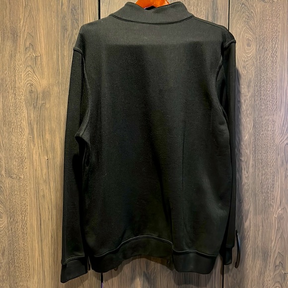 Men’s NHL Pittsburgh Penguins Quarter Zip Sweater in Black - Picture 2 of 4